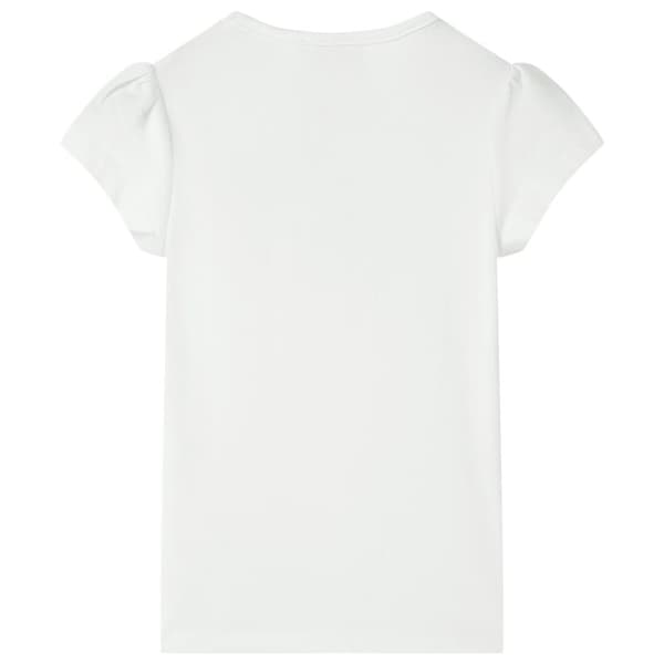 vidaXL T-shirt til børn str. 140 ecrufarvet