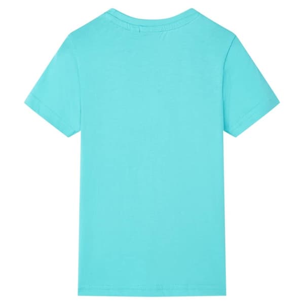 vidaXL T-skjorte for barn med korte ermer aqua 92