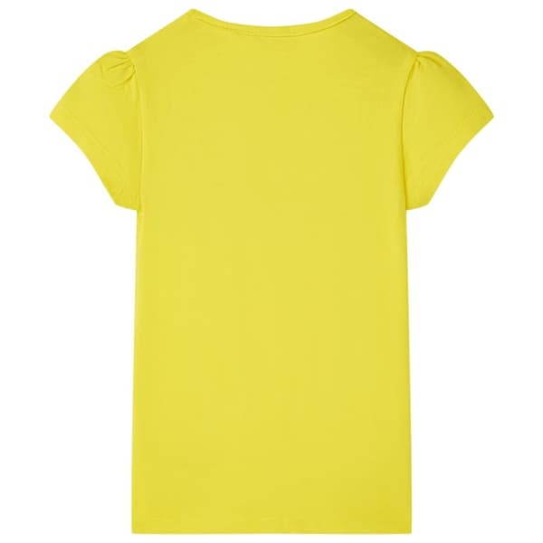 vidaXL T-shirt til børn str. 128 lysegul