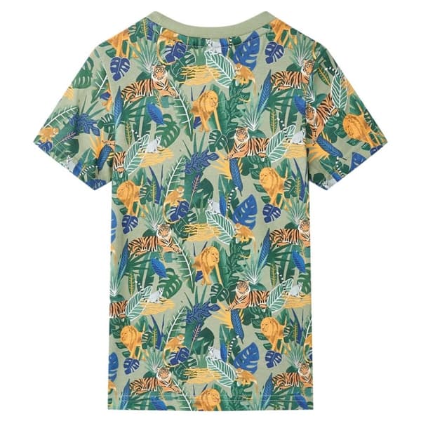 vidaXL T-shirt med korta ärmar för barn flerfärgad 128