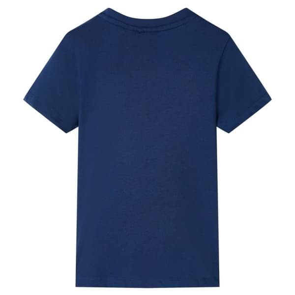 vidaXL T-shirt med korta ärmar för barn mörkblå 116