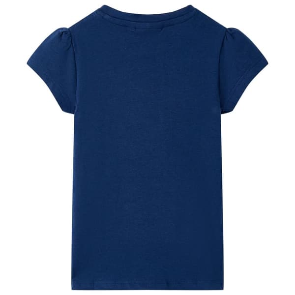 vidaXL T-shirt för barn marinblå 104