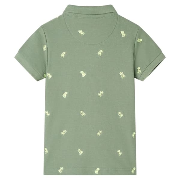 vidaXL Poloshirt til børn str. 140 khakifarvet