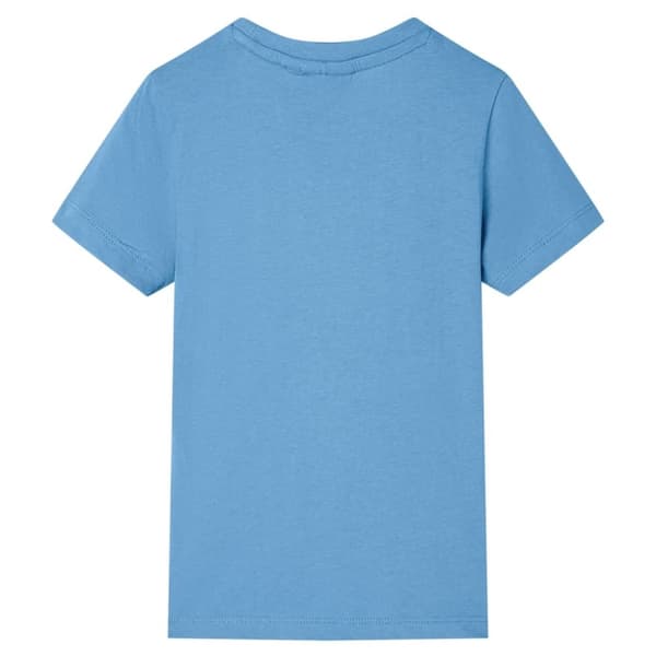 vidaXL T-shirt för barn mellanblå 116