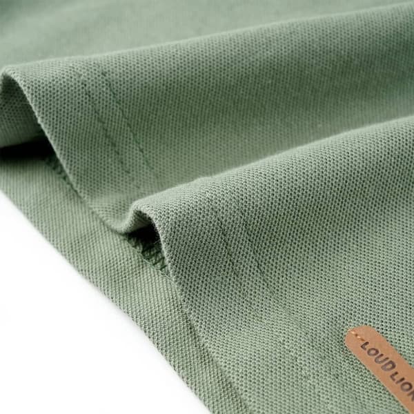 vidaXL Pikétröja för barn khaki 104