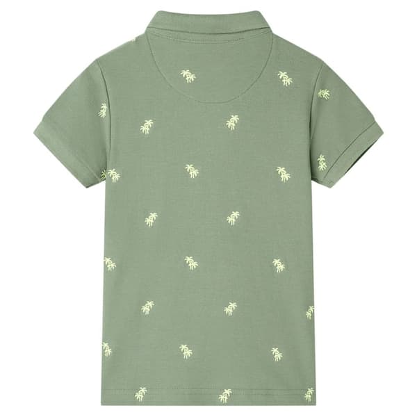 vidaXL Pikétröja för barn khaki 104