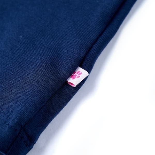 vidaXL T-shirt för barn marinblå 92