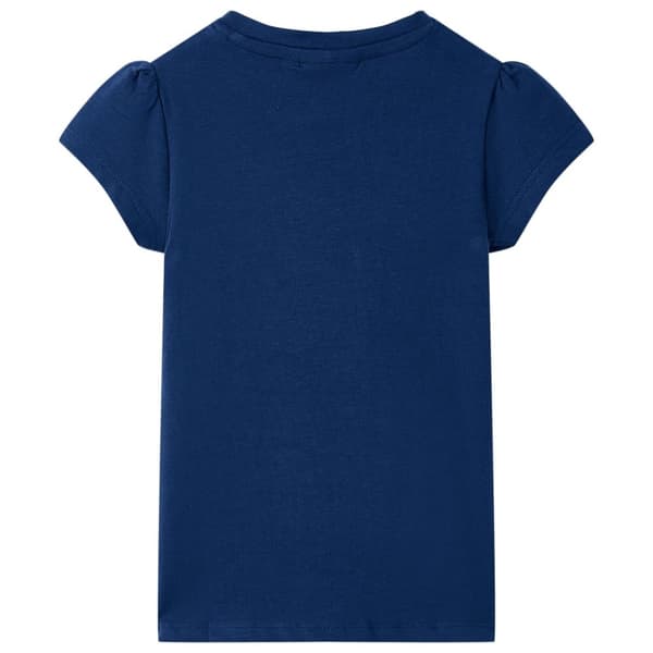 vidaXL T-shirt för barn marinblå 92