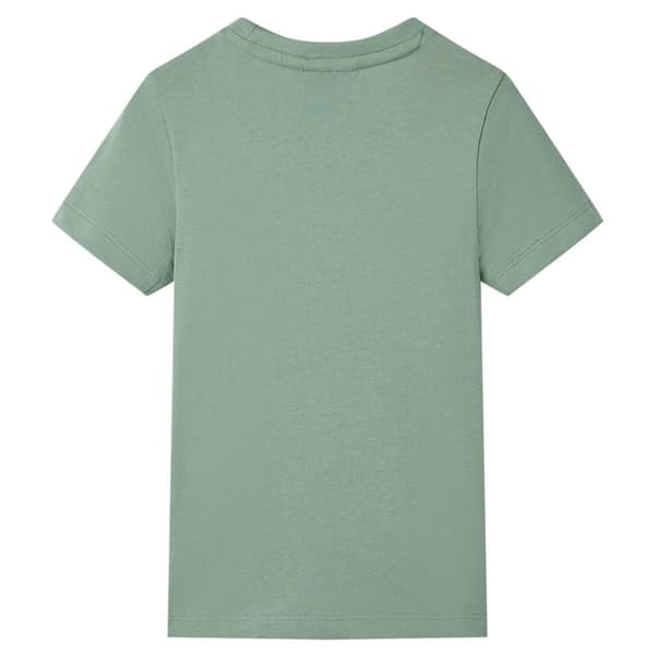 vidaXL Kortærmet T-shirt til børn str. 92 kakifarvet