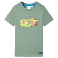 Miniatyrbillede 1 af 7: vidaXL Kortærmet T-shirt til børn str. 92 kakifarvet