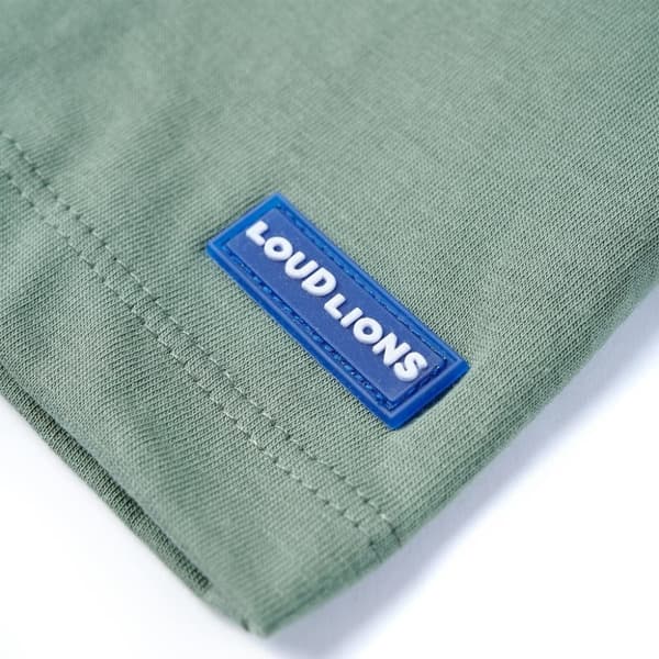 vidaXL T-shirt med korta ärmar för barn khaki 140
