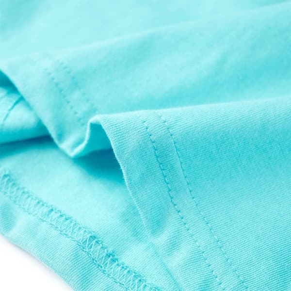 vidaXL T-shirt med korta ärmar för barn aqua 128