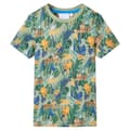 Miniatyrbild 1 av 7: vidaXL T-shirt med korta ärmar för barn flerfärgad 116