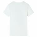 Miniatyrbild 2 av 7: vidaXL T-shirt med korta ärmar för barn ecru 104