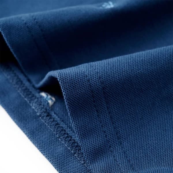 vidaXL Poloshirt til børn str. 116 mørkeblå