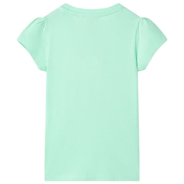 vidaXL T-shirt til børn str. 104 lysegrøn