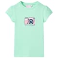 Miniatyrbillede 1 af 7: vidaXL T-shirt til børn str. 104 lysegrøn