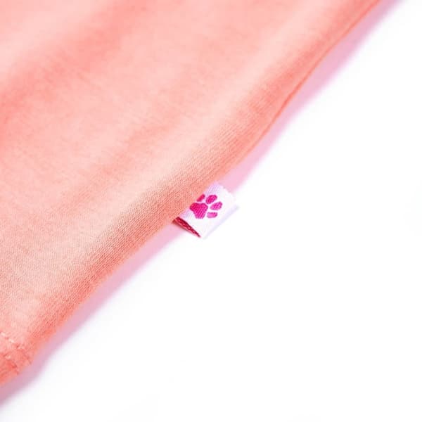 vidaXL Lasten T-paita neon koralli 140