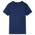 Miniatyrbillede 2 af 7: vidaXL Kortærmet T-shirt til børn str. 128 mørk mørkeblå