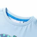 Miniatyrbild 3 av 7: vidaXL T-shirt med korta ärmar för barn ljusblå 104