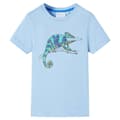 Miniatyrbild 1 av 7: vidaXL T-shirt med korta ärmar för barn ljusblå 104