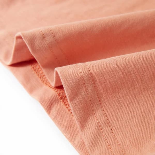 vidaXL T-shirt med långa ärmar för barn ljus orange 140