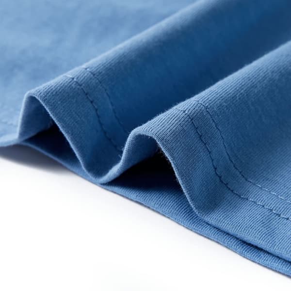 vidaXL T-shirt med korta ärmar för barn medelblå 104