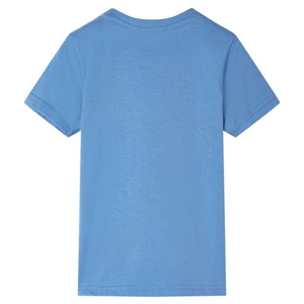 vidaXL T-shirt med korta ärmar för barn medelblå 104