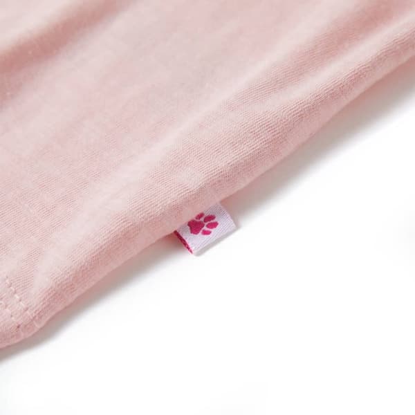 vidaXL T-shirt för barn ljusrosa 104
