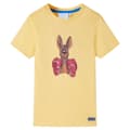 Miniatyrbild 1 av 7: vidaXL T-shirt med korta ärmar för barn gul 104
