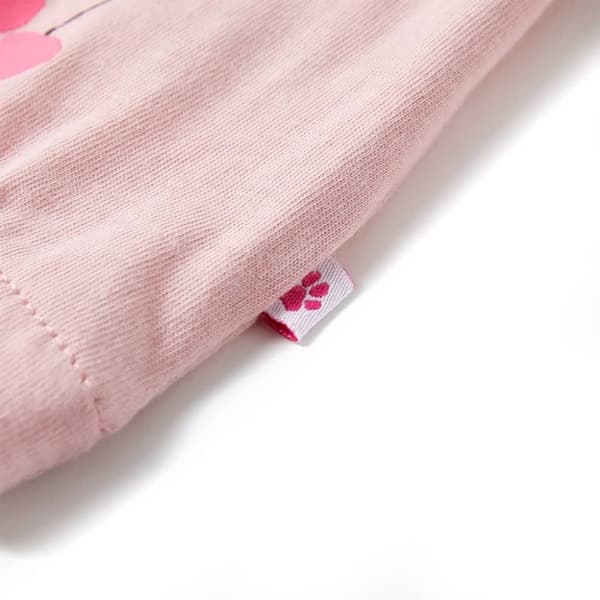 vidaXL Lasten T-paita vaalea pinkki 104