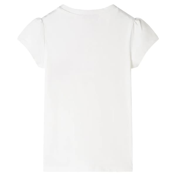 vidaXL T-shirt för barn ecru 104