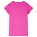 Miniatyrbild 2 av 7: vidaXL T-shirt för barn mörk rosa 140