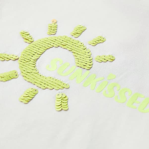 vidaXL T-shirt för barn ecru 116