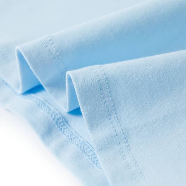 vidaXL T-shirt för barn ljusblå 128