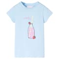 Miniatyrbild 1 av 7: vidaXL T-shirt för barn ljusblå 128
