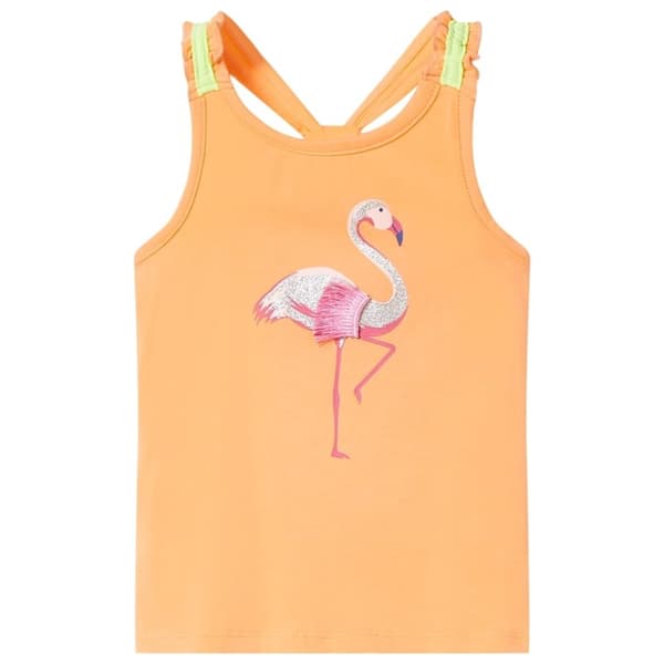 vidaXL Tanktop til børn str. 104 orange