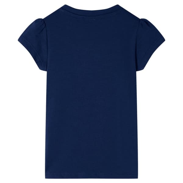 vidaXL T-shirt för barn marinblå 92