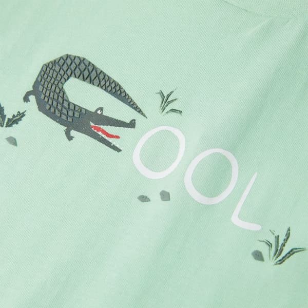vidaXL T-shirt med korta ärmar för barn ljusgrön 128