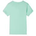 Miniatyrbild 2 av 7: vidaXL T-shirt med korta ärmar för barn ljusgrön 128