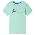 Miniatyrbild 1 av 7: vidaXL T-shirt med korta ärmar för barn ljusgrön 128