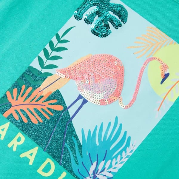 vidaXL T-shirt til børn str. 92 mintgrøn