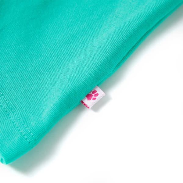 vidaXL T-shirt til børn str. 92 mintgrøn