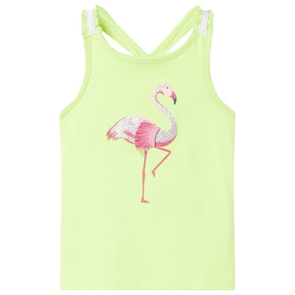 vidaXL Tanktop til børn str. 92 neongul