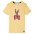 Miniatyrbillede 1 af 7: vidaXL Kortærmet T-shirt til børn str. 116 gul