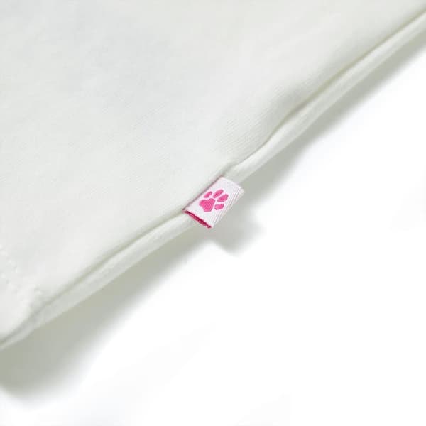vidaXL T-shirt för barn ecru 128