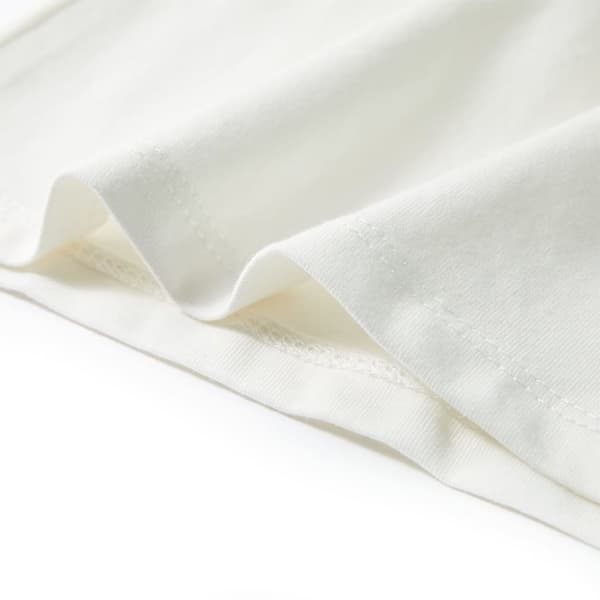 vidaXL T-shirt för barn ecru 128