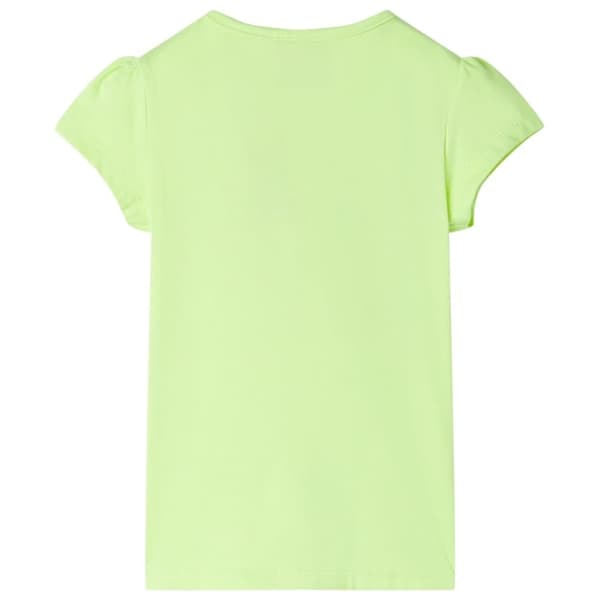 vidaXL T-shirt för barn neongul 116