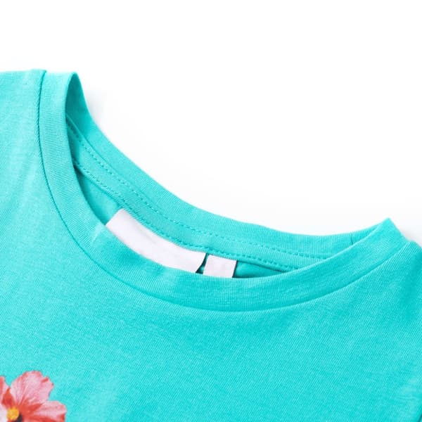 vidaXL T-shirt för barn mintgrön 92