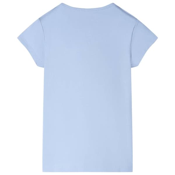 vidaXL T-shirt för barn ljusblå 92